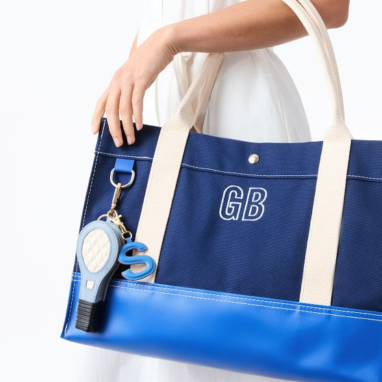 Tennis Racket Zip-Pouch Bag Charm​ | Mark and Graham