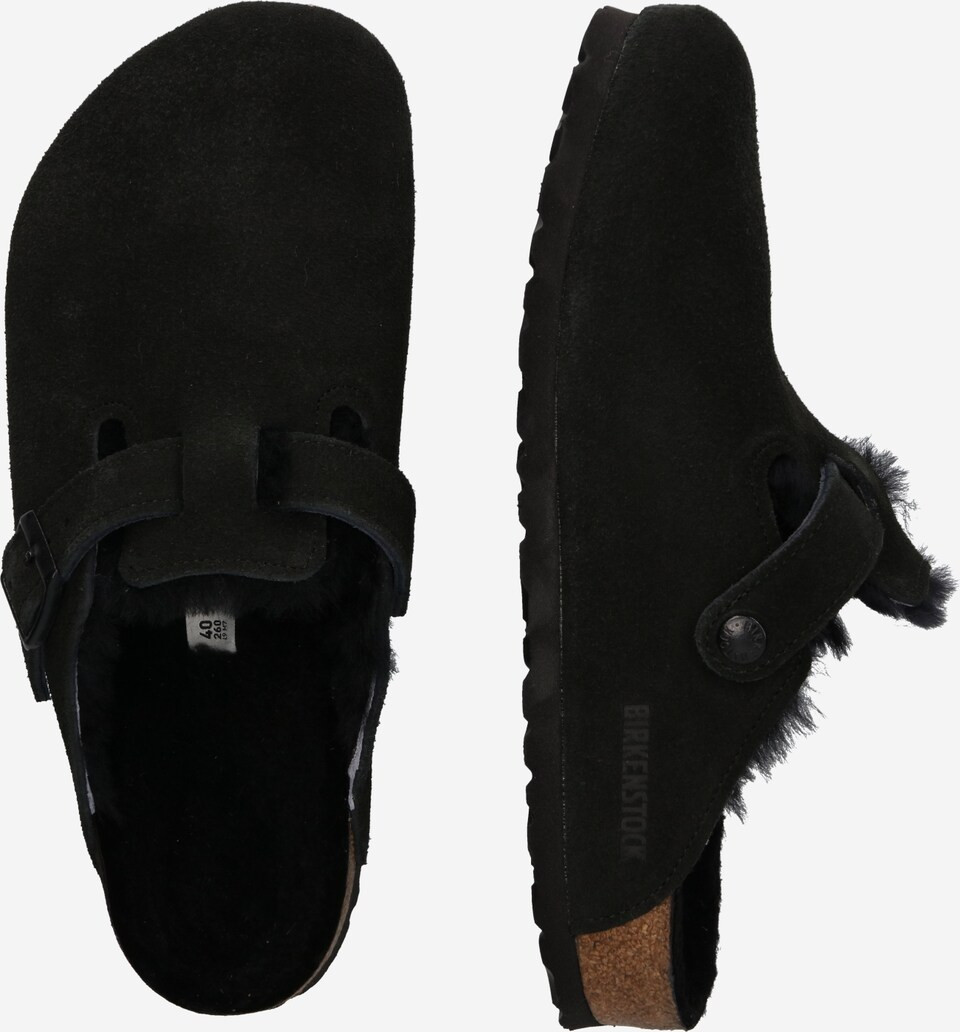 BIRKENSTOCK Hausschuh 'Boston' in Schwarz | ABOUT YOU (DE)