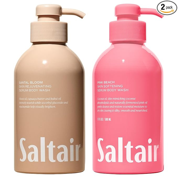 Saltair Body Wash, Signature Scents 2-Pack. Moisturizing Body Cleanser with Monoi Oil and Cupuacu... | Amazon (US)