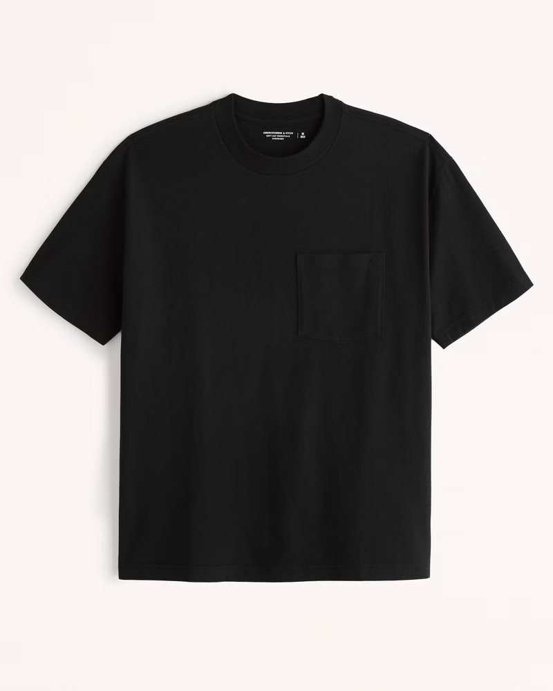 Men's Essential Oversized Pocket Crew Tee | Men's Tops | Abercrombie.com | Abercrombie & Fitch (US)