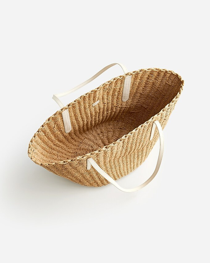 Como woven straw tote | J. Crew US
