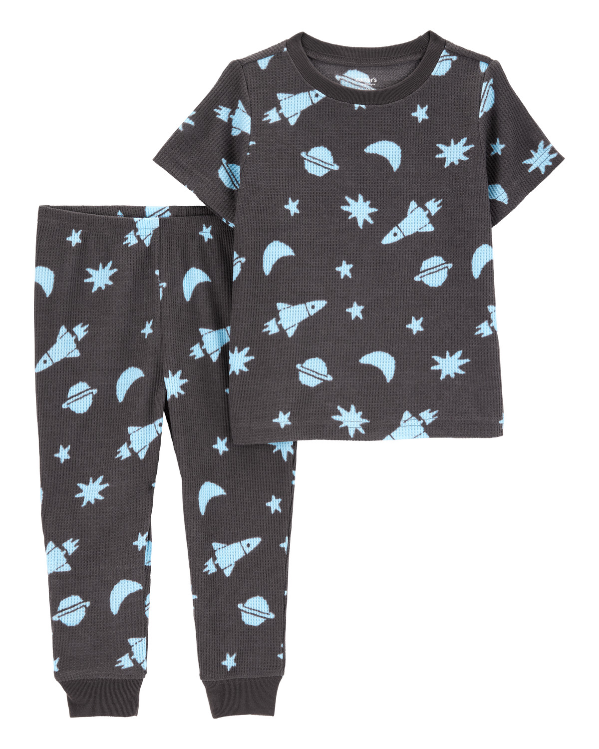 Toddler 2-Piece Space Waffle Knit Pajamas | Carter's Inc