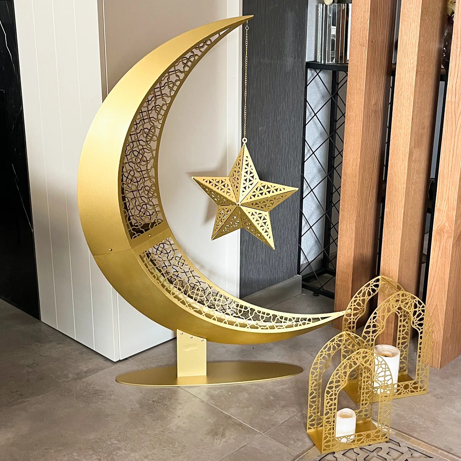 3D Metal Ramadan Moon Islamic Decor | Wayfair North America