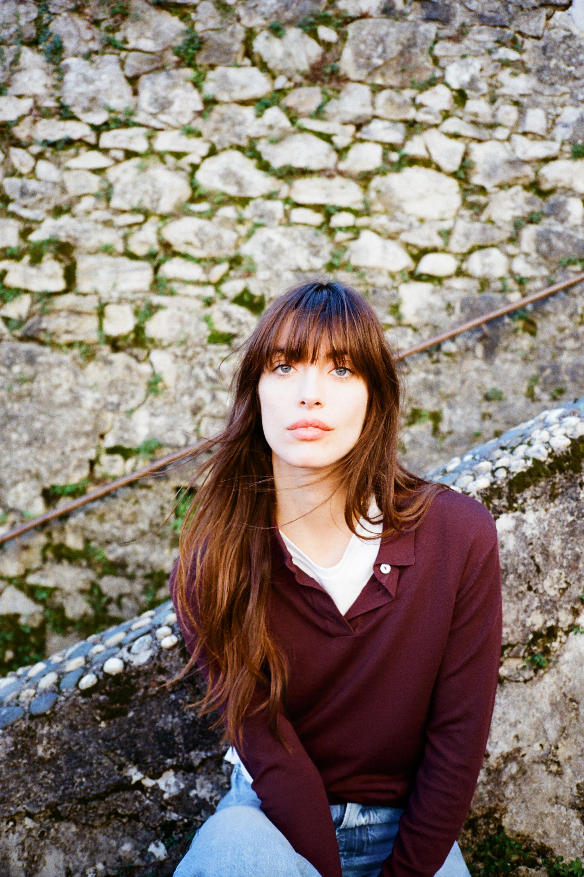 Plain knit top with a lapel collar and long sleeves. Front button fastening. | Zara UK