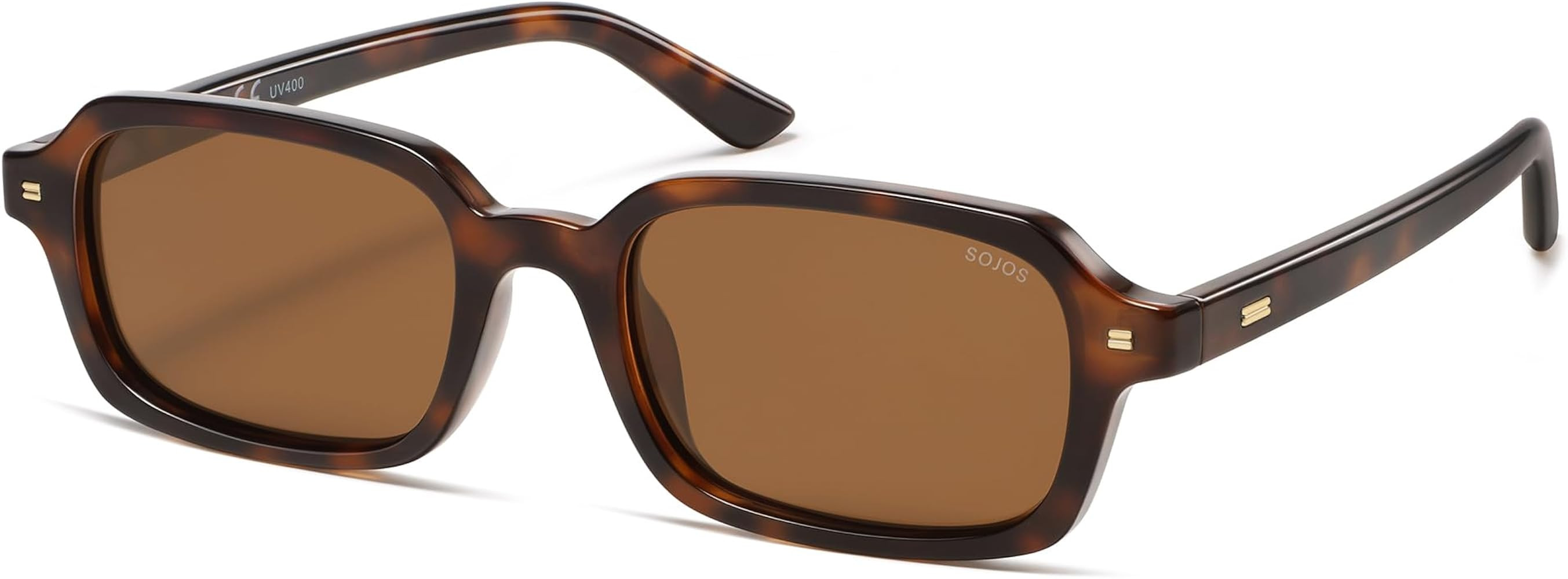 SOJOS Trendy Rectangle Polarized Sunglasses Womens Mens SJ2610 | Amazon (US)