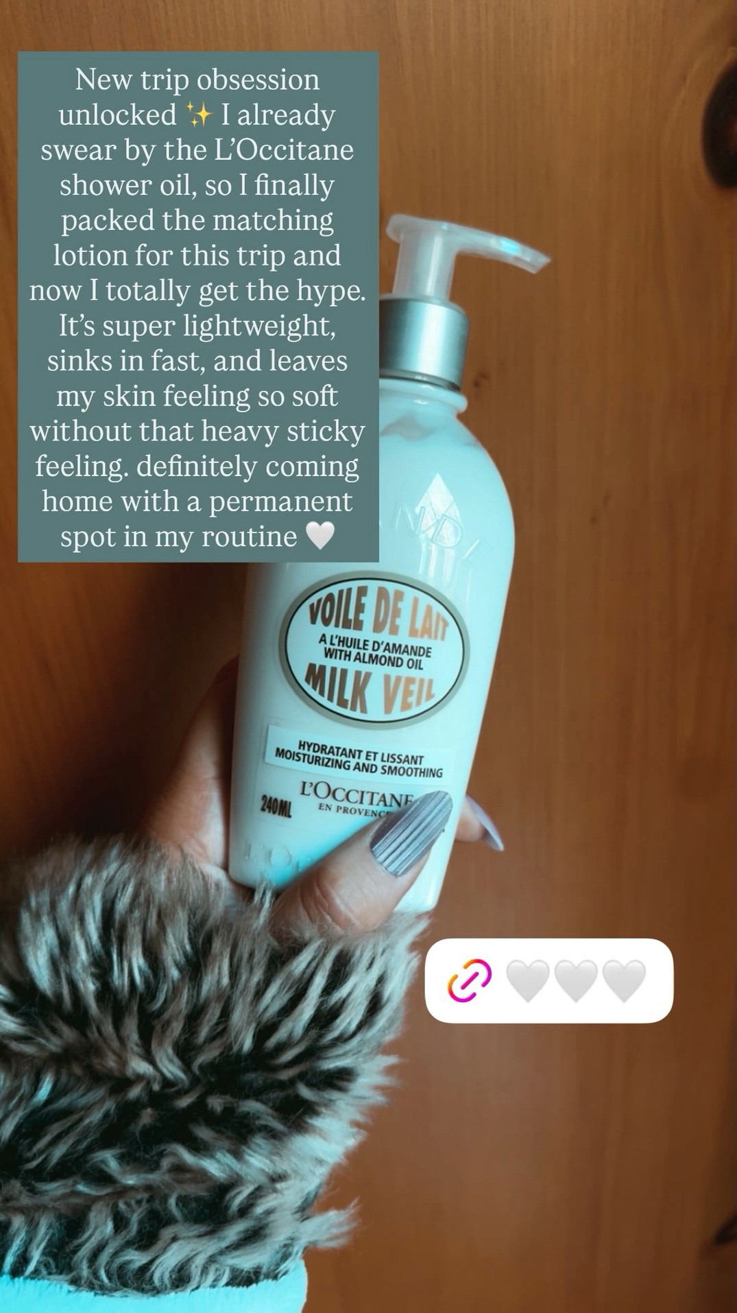 New trip obsession unlocked ✨ I already swear by the L’Occitane shower oil, so I finally packed the matching lotion for this trip and now I totally get the hype. It’s super lightweight, sinks in fast, and leaves my skin feeling so soft without that heavy sticky feeling. definitely coming home with a permanent spot in my routine 🤍loccitane | loccitane shower oil | almond shower oil | travel beauty favorites | lightweight lotion | hydrating body lotion | summer skincare | soft skin essentials | luxury body care | vacation skincare | amazon beauty finds | self care favorites | body care routine | clean girl aesthetic | beauty favorites

#LTKootd #LTKgrwm #LTKTravel