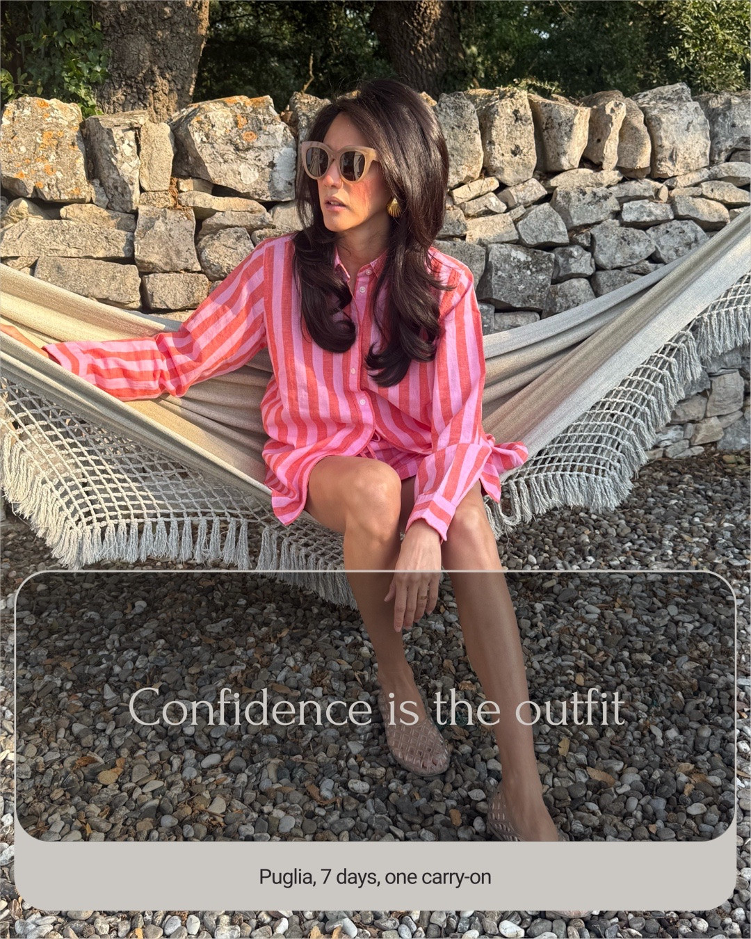 Outfits of the days in Puglia: Everything I wore in a week, mixing and matching to maximize what I packed in one carry on. Ended up creating new looks I haven’t tried before. Fewer pieces, more creativity! 

The Power of Wardrobe Confidence
Wardrobe confidence isn’t about owning more. It’s about knowing more — about your own body, your own days, your own taste.

#LTKTravel #LTKOver40 #LTKootd