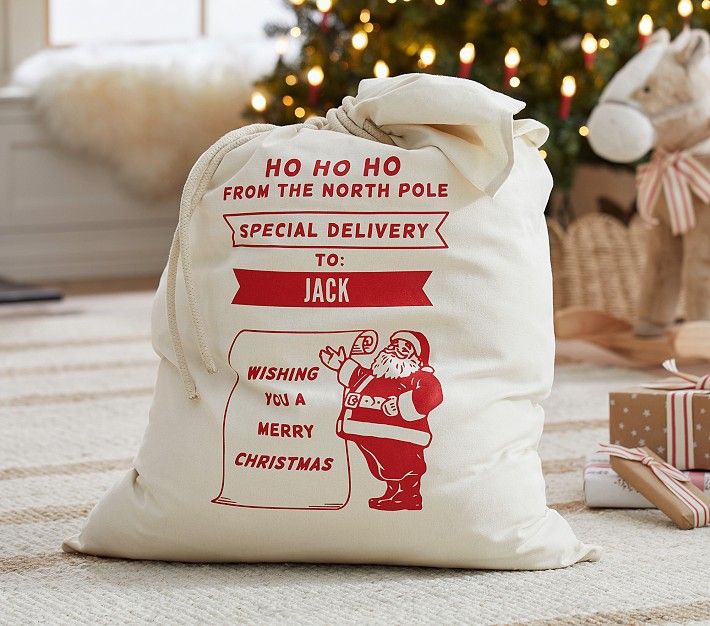 Ho Ho Ho North Pole Santa Bag | Pottery Barn Kids