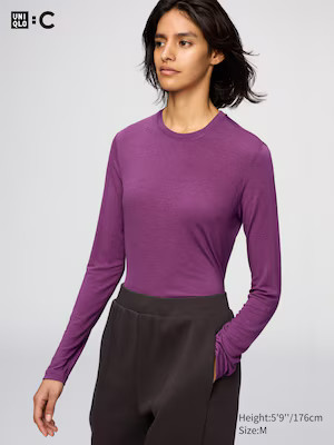 Uniqlo HEATTECH Extra Warm Kaschmirmix Thermo Langarmshirt (Rundhals) | UNIQLO (DE)
