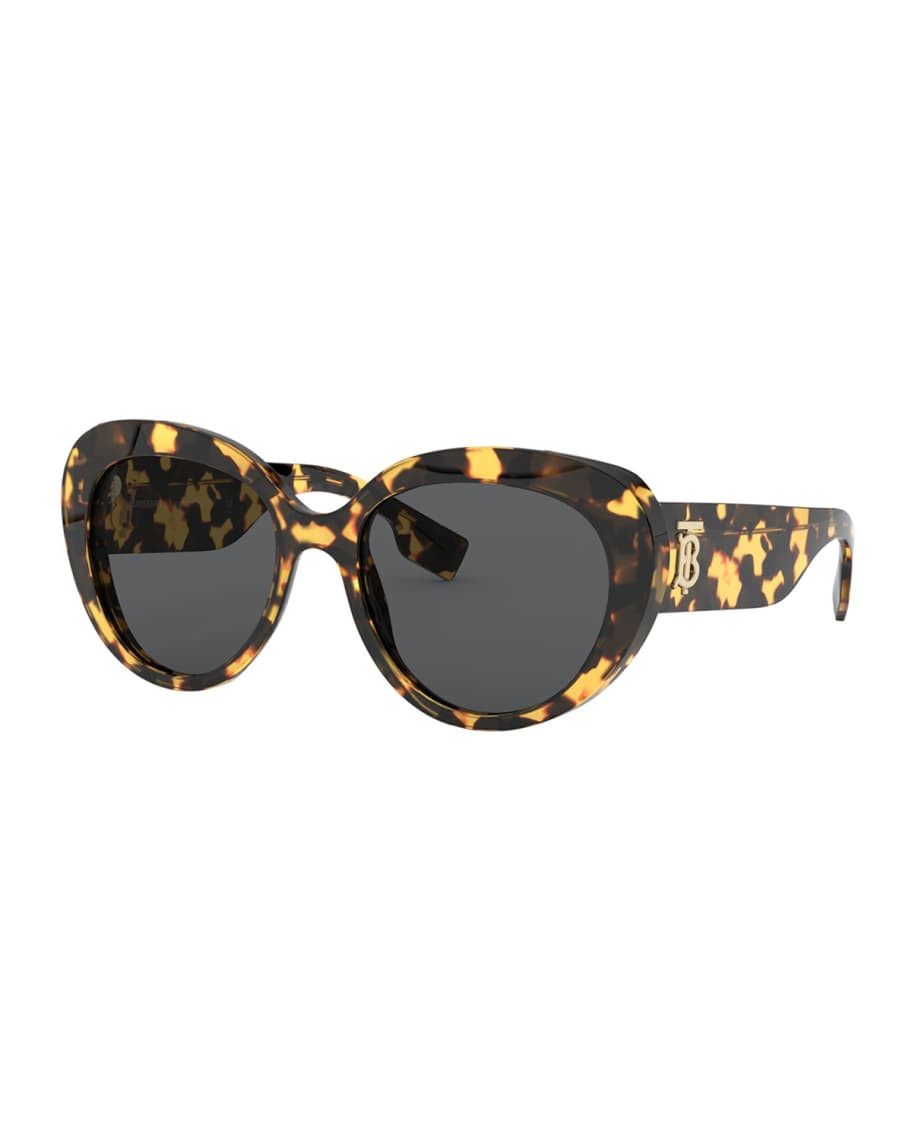Burberry Square Acetate Sunglasses | Neiman Marcus