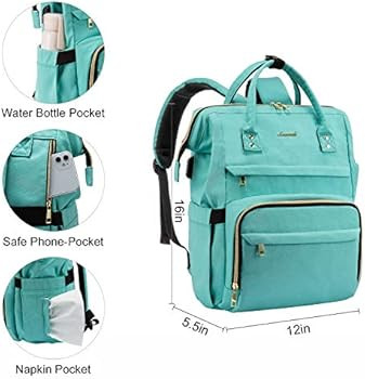Laptop Backpack for Women Fashion Travel Bags Business Computer Purse Work Bag with USB Port, Light  | Amazon (US)