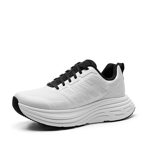 NORTIV 8 Women's Walking Shoes Cushion Running Tennis Shoes ActiveFloat Non-Slip Comfortable Breathable Workout Gym Sports Athletic Fashion Sneakers,Size 8.5,White,SNWS245W | Amazon (US)