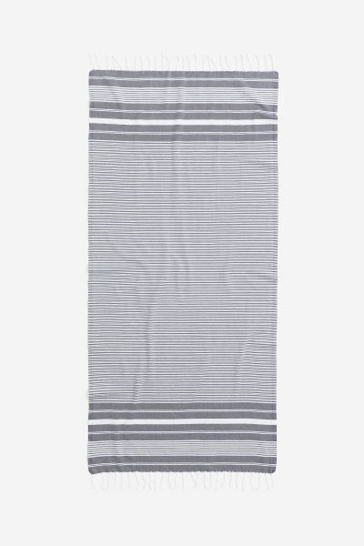 Cotton Beach Towel - Beige/striped - Home All | H&M US | H&M (US + CA)
