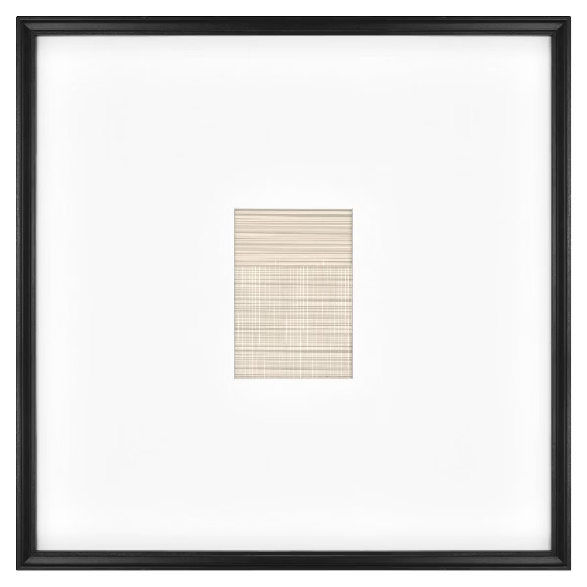 21.49" x 21.49" Matted to 5" x 7" Gallery Single Image Frame Black - Threshold™ designed with S... | Target