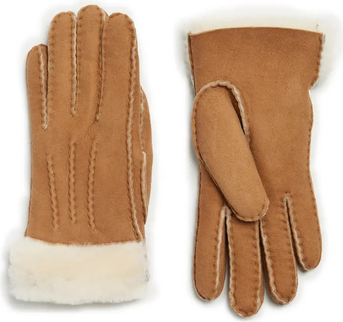 UGG Classic Tasman Genuine Shearling Gloves | Nordstrom Rack