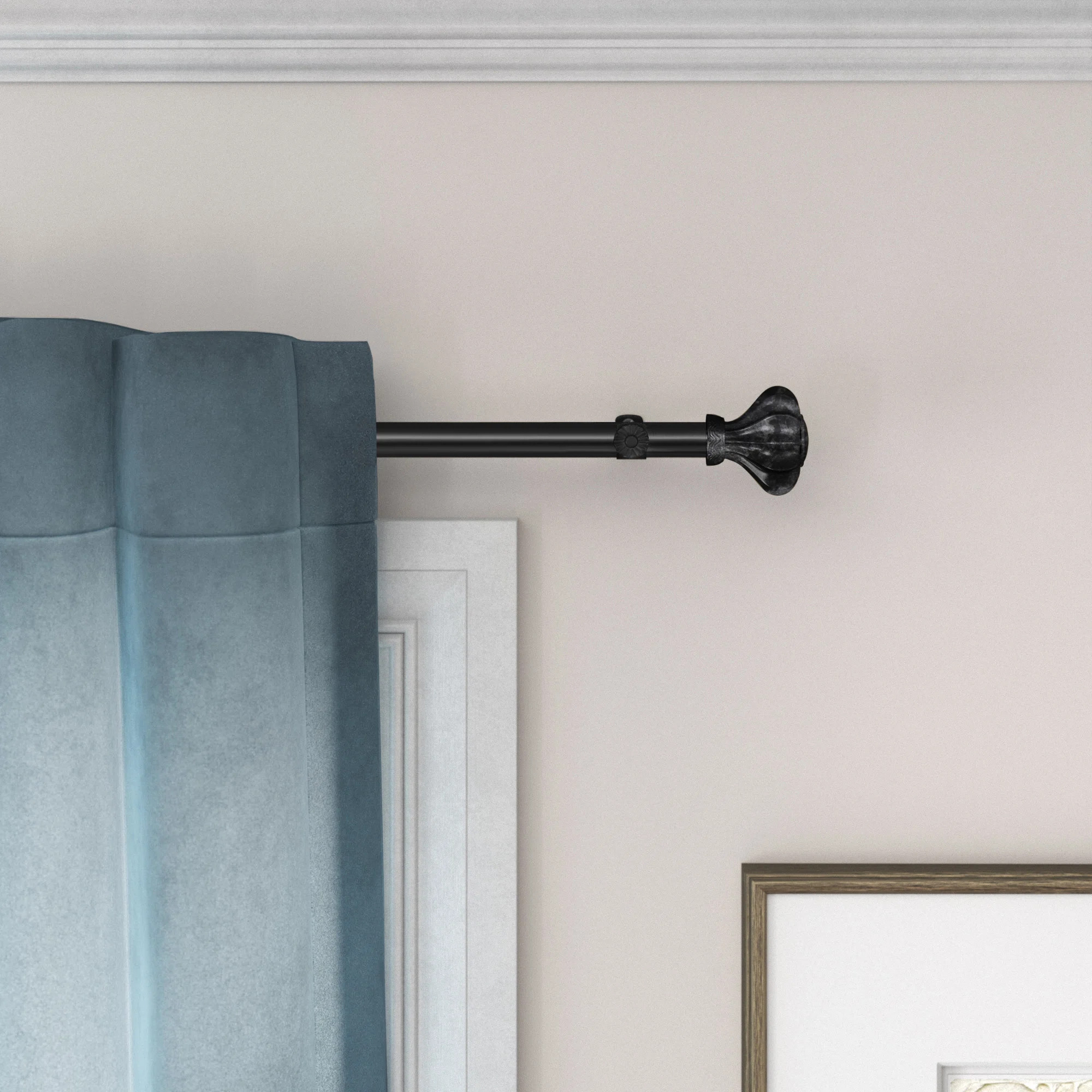 Darcey Adjustable Single Curtain Rod | Wayfair North America