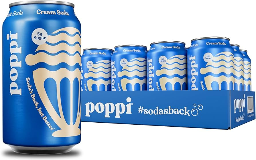 Poppi Sparkling Prebiotic Soda Beverage with Apple Cider Vinegar, Seltzer Water and Fruit Juice, ... | Amazon (US)