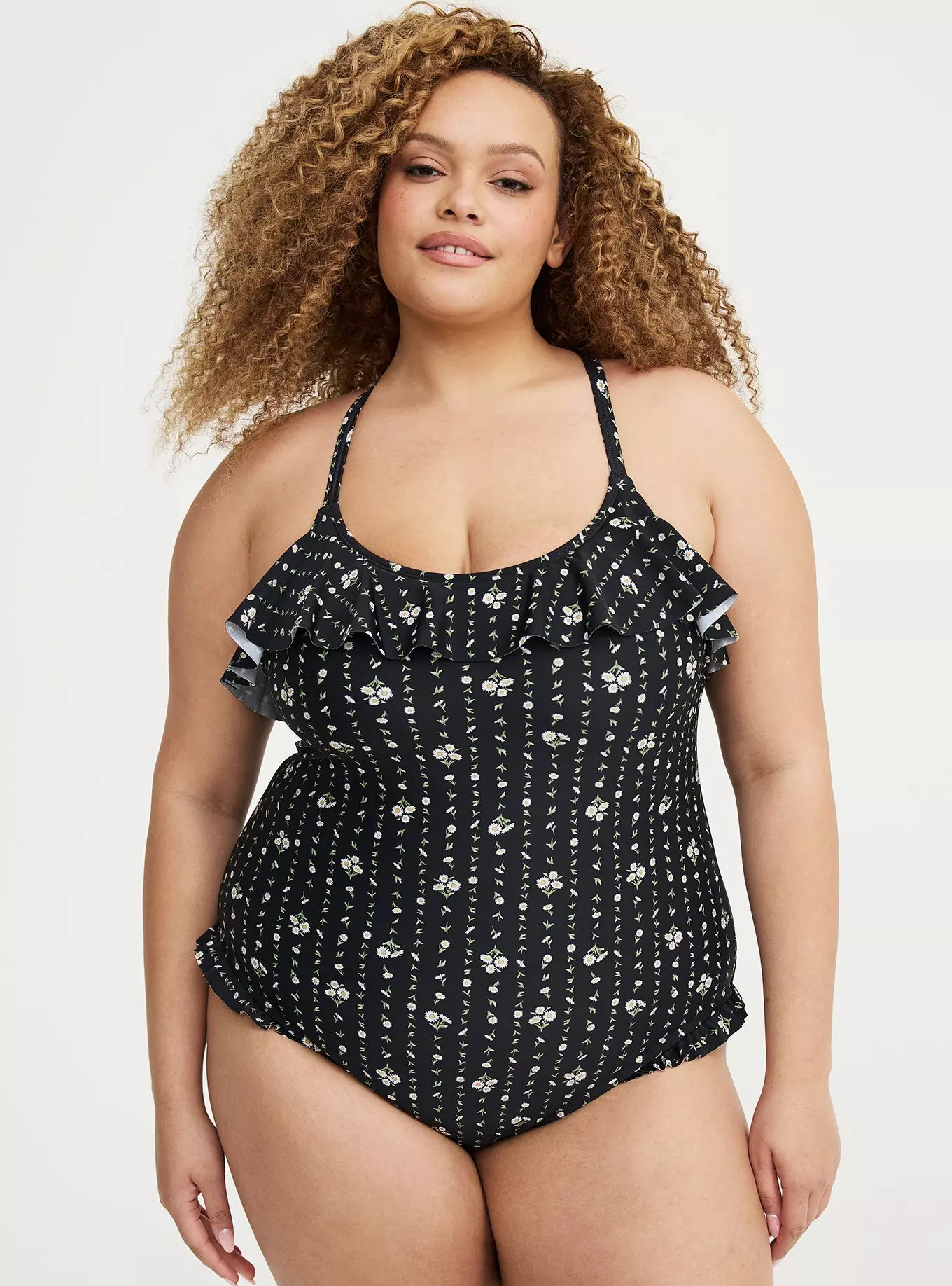 Wireless Ruffle One-Piece Swimsuit | Torrid (US & Canada)