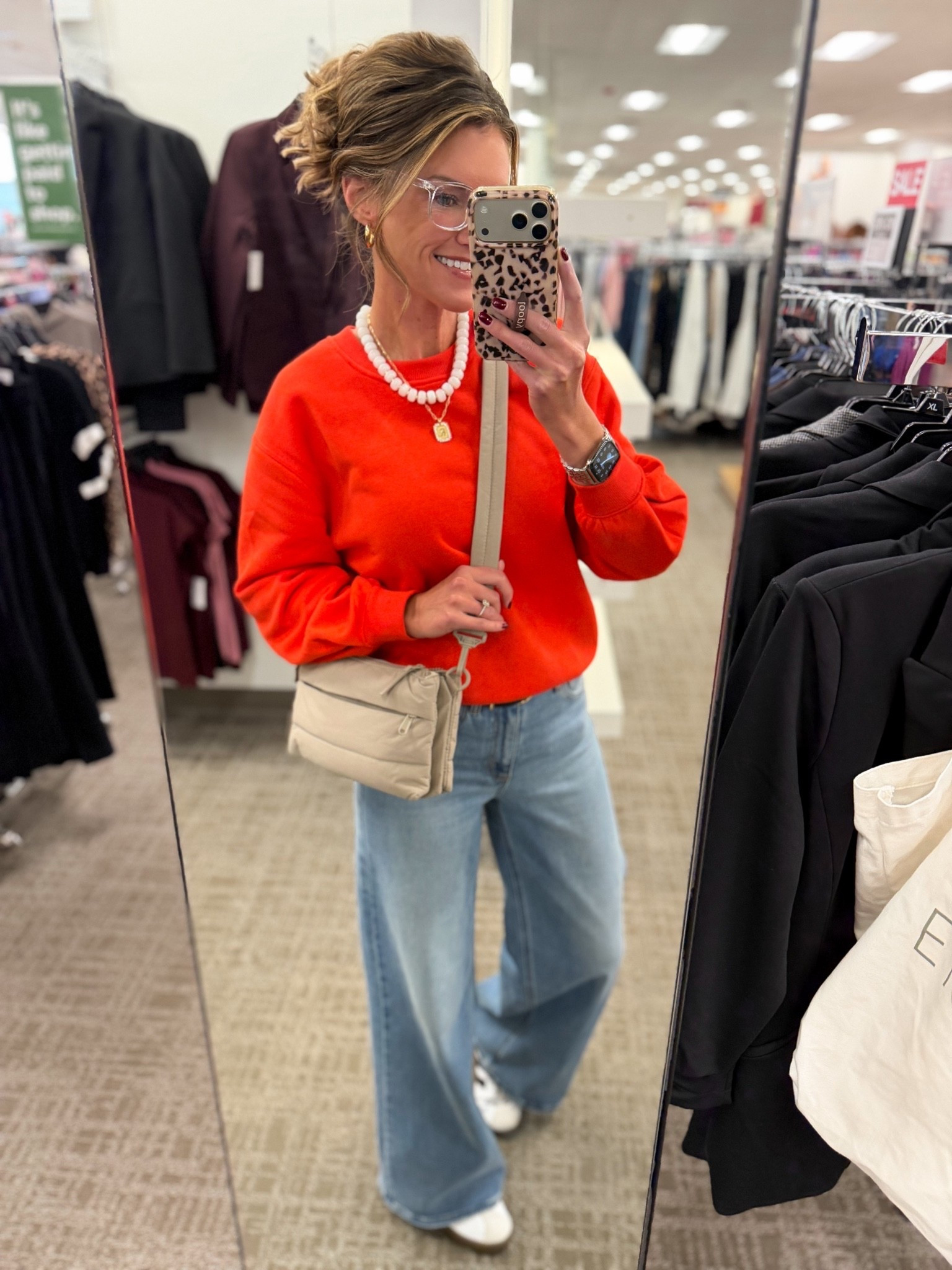 Happy 1st day of Fall 🍁 comfy sweatshirt and jeans for the occasion. 
Sweatshirt/ small
Jeans/ 8 regular 
Sneakers sized down a half size

#LTKSeasonal #LTKOver40 #LTKootd