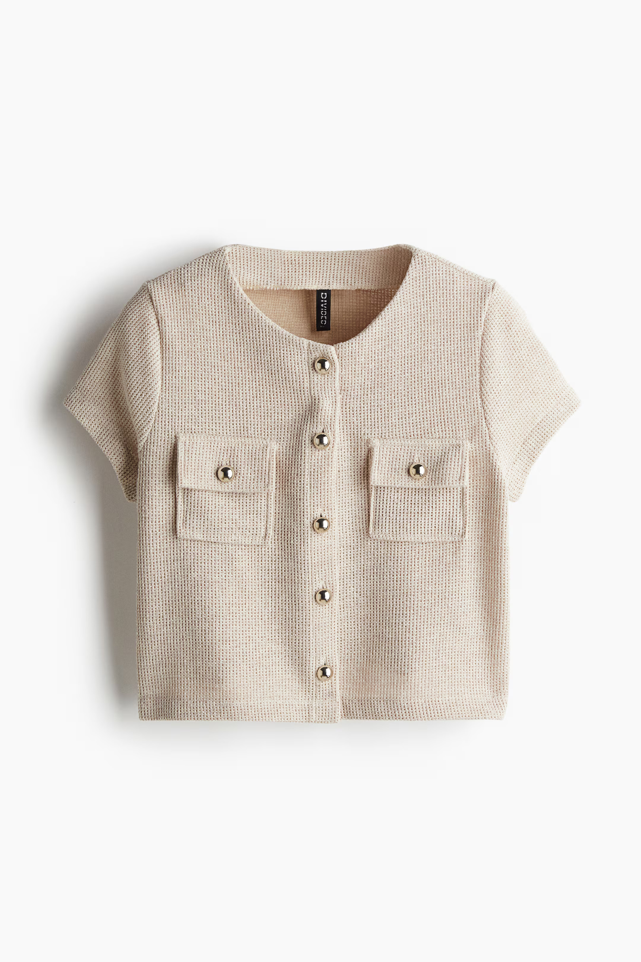 Waffled jersey top | H&M (UK, MY, IN, SG, PH, TW, HK)