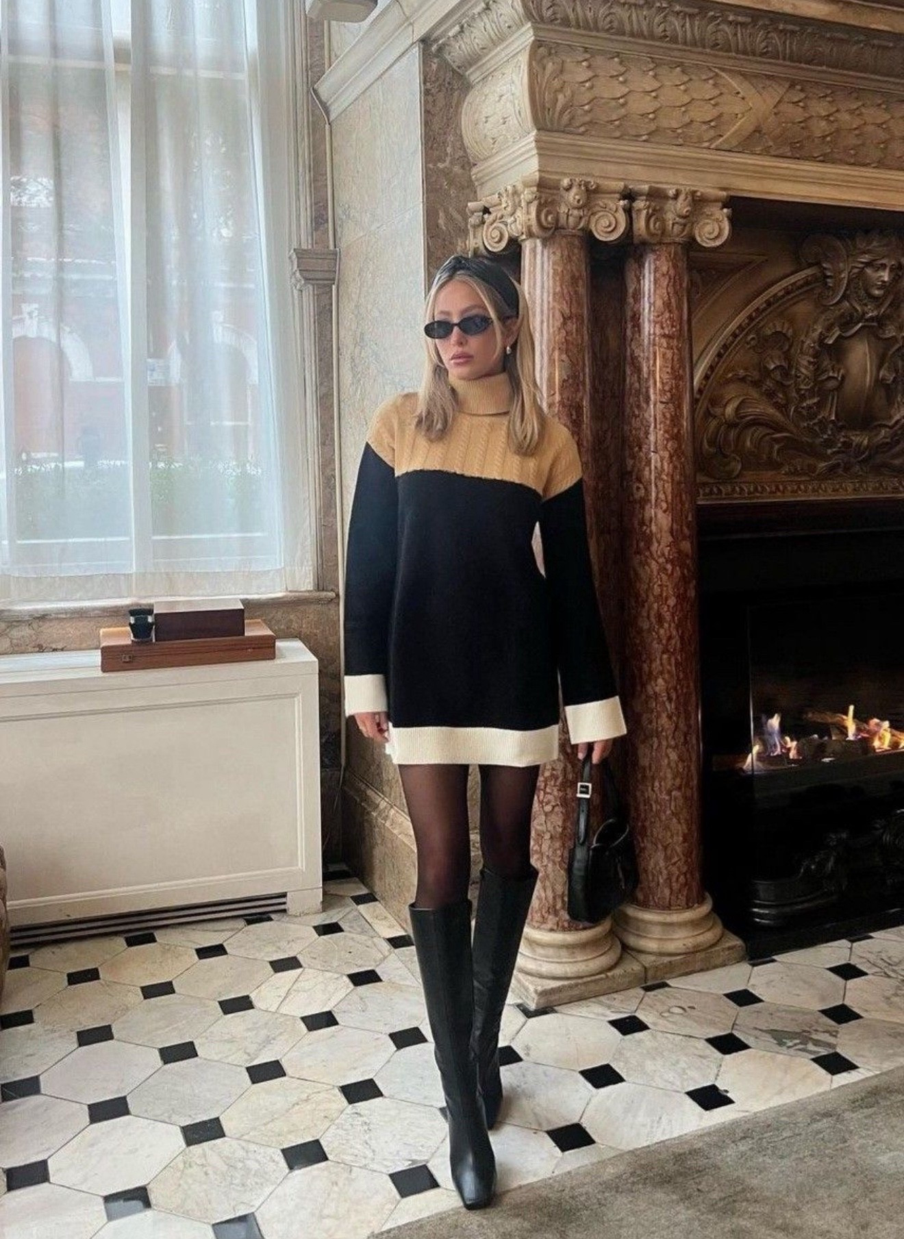 Alix Earle in a must-have Lover + Friends sweater dress that nails effortless autumn style. Your new go-to look for crisp, cozy days 🍂