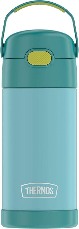 THERMOS FUNTAINER Water Bottle with Straw - 12 Ounce, Blue/Green - Kids Stainless Steel Vacuum In... | Amazon (US)