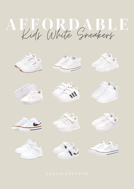 Affordable Shoes: Kids White Sneakers

#whitesneakers #kidsshoes #toddlerfashion #kidsfashion #kidsstyle #ltkstyle

#LTKFind #LTKunder50 #LTKkids