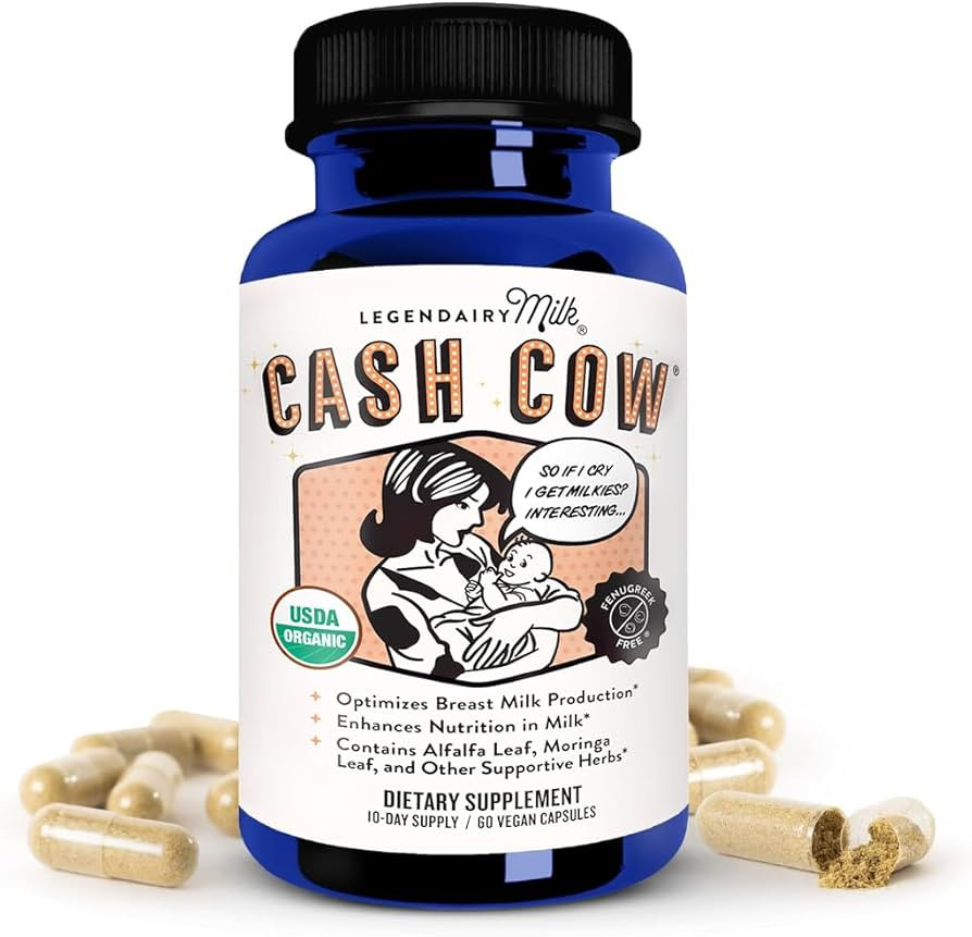 Amazon.com: Legendairy Milk Cash Cow Lactation Supplement, Moringa, Alfalfa, and Goat's Rue Breas... | Amazon (US)