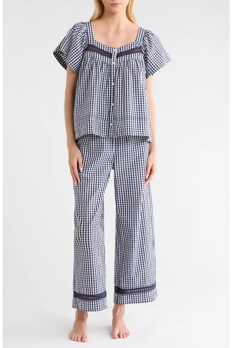 Gingham Cotton Pajamas (Women) | Nordstrom | Nordstrom