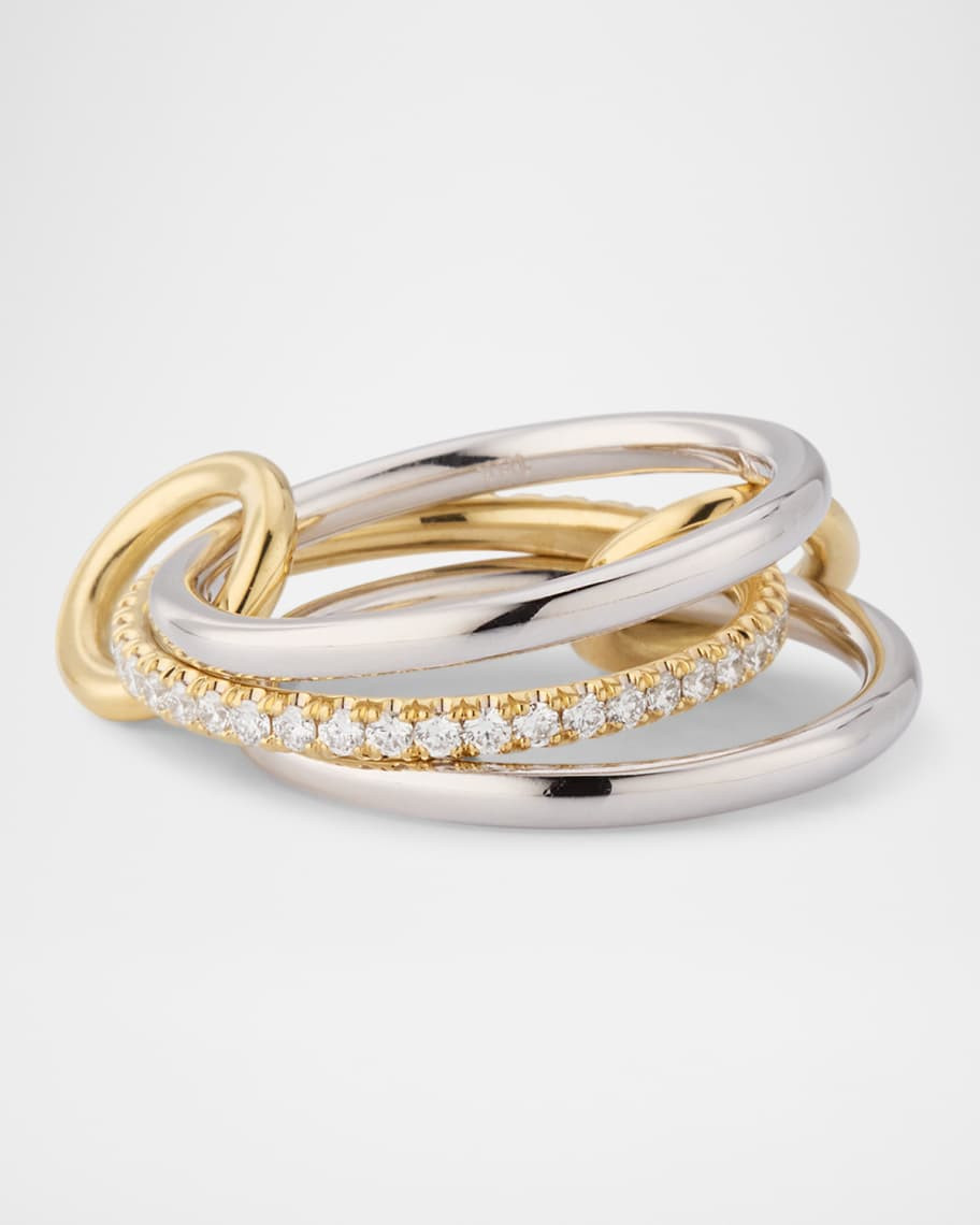 Spinelli Kilcollin Sonny Two-Tone Ring with Diamonds | Neiman Marcus
