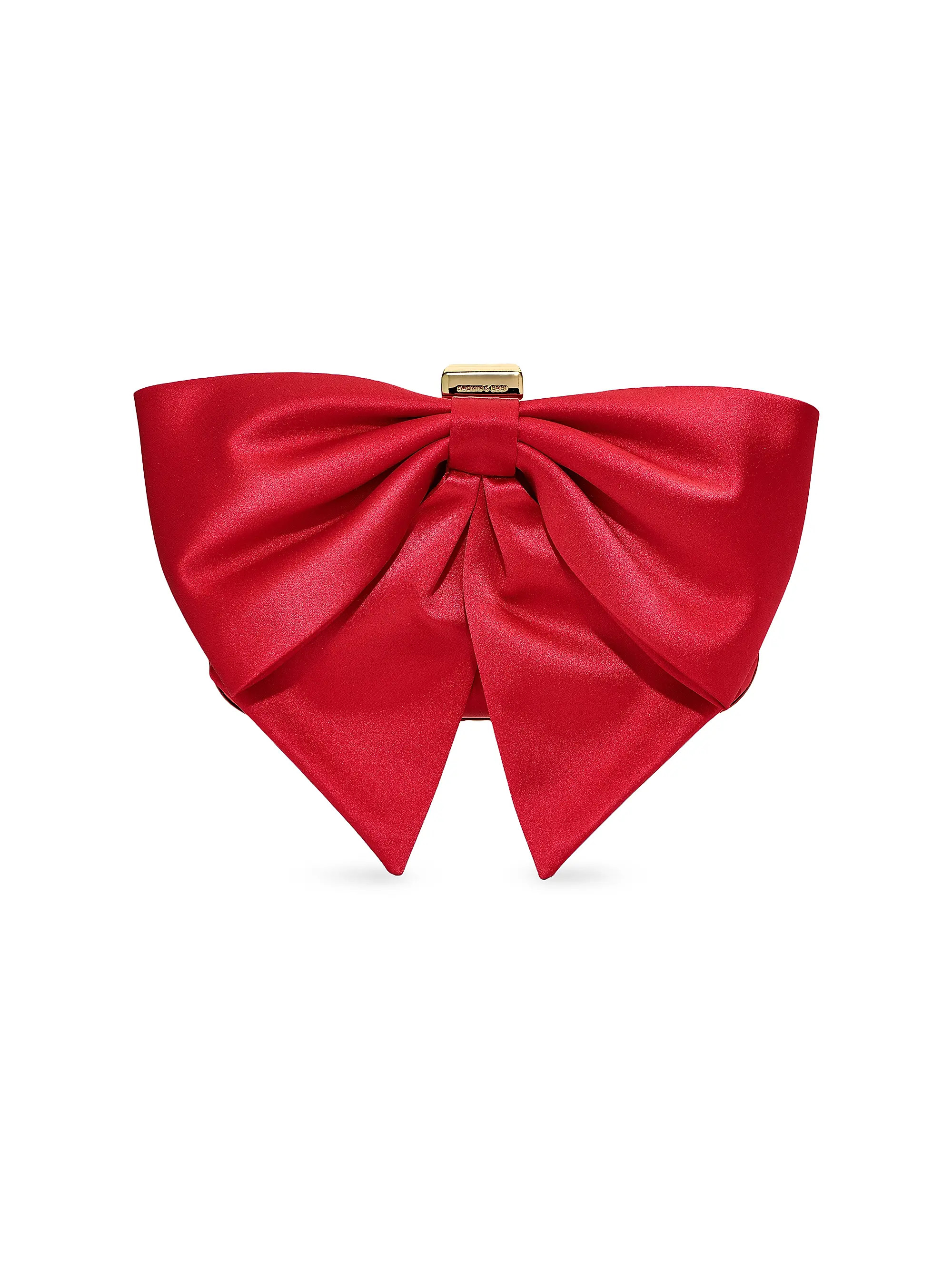 Cupid's Bow Satin Clutch | Saks Fifth Avenue