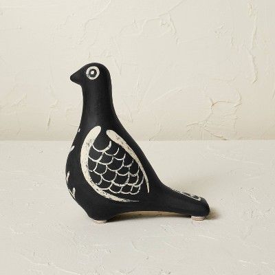 6" x 5.5" Terracotta Dove Figurine Charcoal - Opalhouse™ designed with Jungalow™ | Target