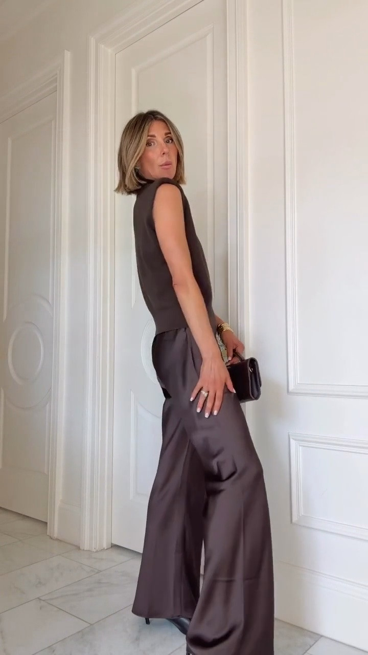 Such an elevated look for fall featuring these best selling satin pants.

#LTKfall #LTKstyletip