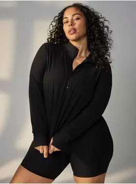 TRU Performance Rib Half-Zip Pullover | Torrid (US & Canada)