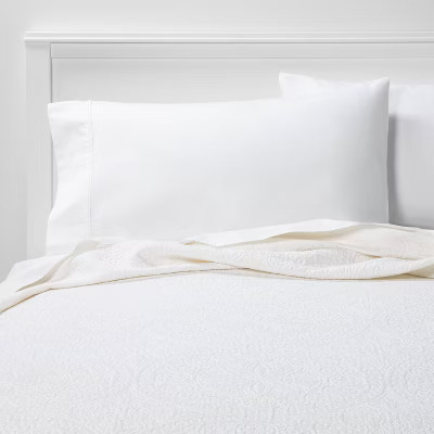 Matelasse Washed Medallion Coverlet - Threshold™ | Target