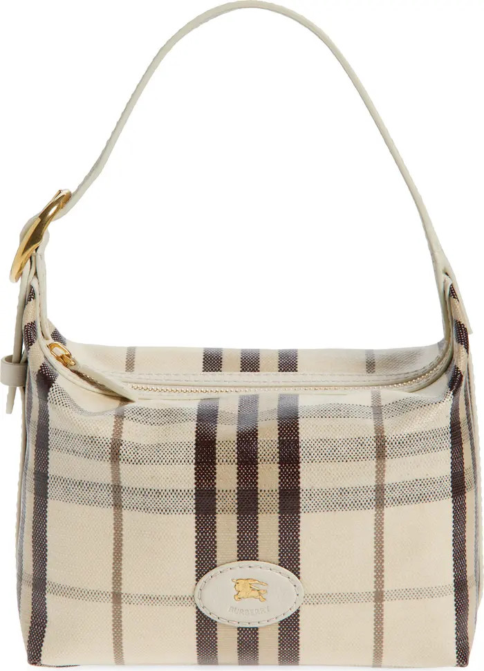 Highlands Check Coated Canvas Top Handle Bag | Nordstrom