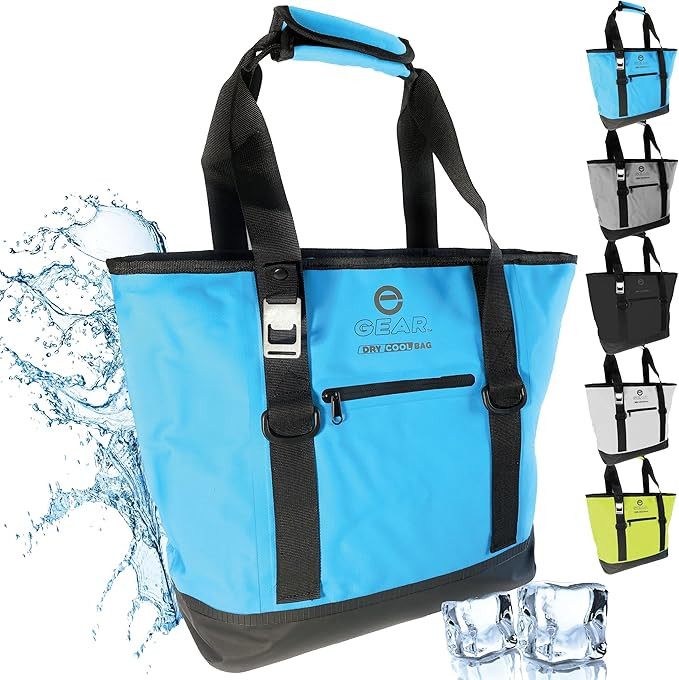 Enthusiast Gear Dry Bag Cooler Tote – Collapsible, with Side Pocket - Perfect for Pool, Beach, ... | Amazon (US)