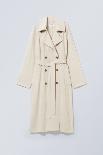 Julie Linen Mix Trench | H&M (UK, MY, IN, SG, PH, TW, HK)