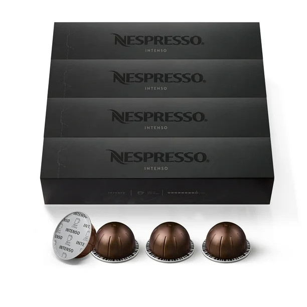 Nespresso Intenso, Dark Roast Coffee Pods, 40 Ct (4 Boxes of 10) | Walmart (US)