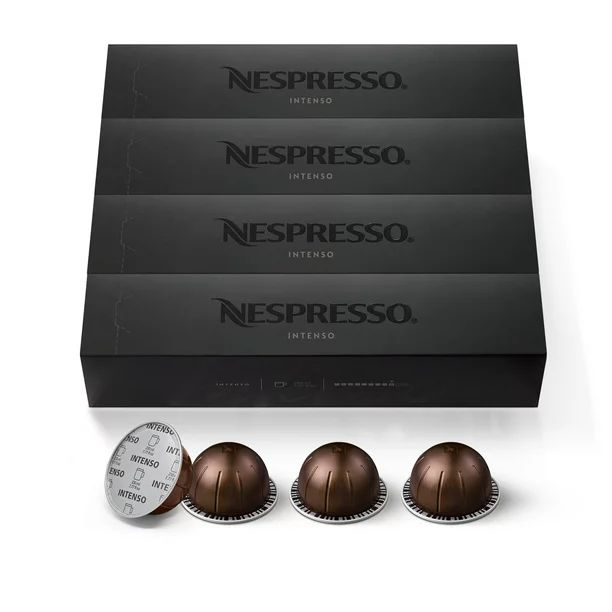 Nespresso Intenso, Dark Roast Coffee Pods, 40 Ct (4 Boxes of 10) | Walmart (US)