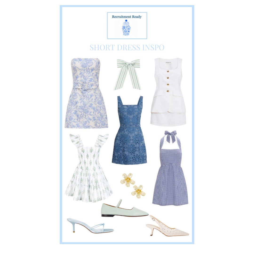 🤍💙🤍 rush dresses! 

#LTKStyleTip #LTKParties #LTKBeauty