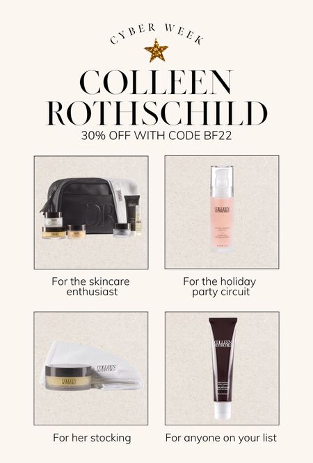COLLEEN ROTHSCHILD 30% OFF WITH CODE BF22 ⭐️ Cyber week, cyber week deal, cyber week sale, Black Friday, Black Friday sale, Black Friday deal, gift ideas, holiday gift ideas, gift guide for her, gifts for her, gifts for mom, skincare gifts, beauty gifts

#LTKCyberweek #LTKHoliday #LTKGiftGuide