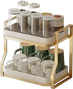 COVAODQ Mug Holder Coffee Cup Holder Bathroom Organizer Countertop Modern Counter Standing Rack C... | Amazon (US)