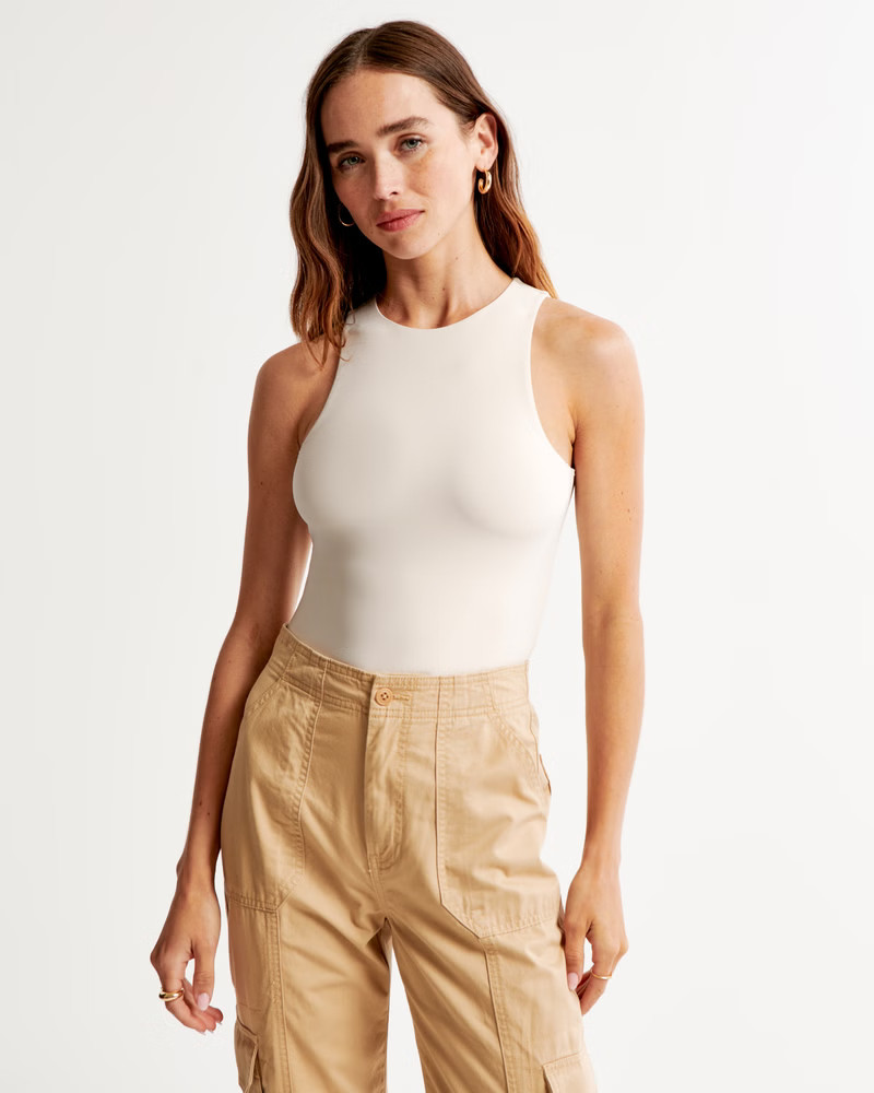 Soft Matte High-Neck Bodysuit | Abercrombie & Fitch (US)