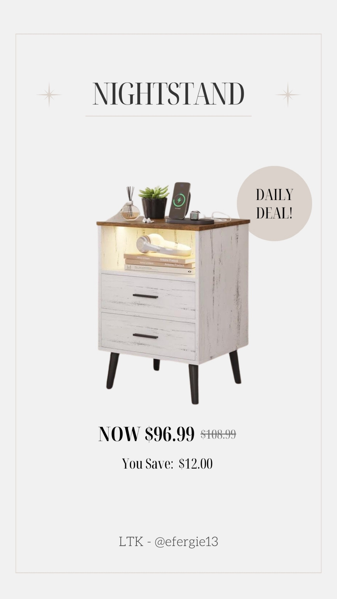 Loving this nightstand on sale at Wayfair! 🫶🏻

#LTKsalealert #LTKhome #LTKfindsunder100