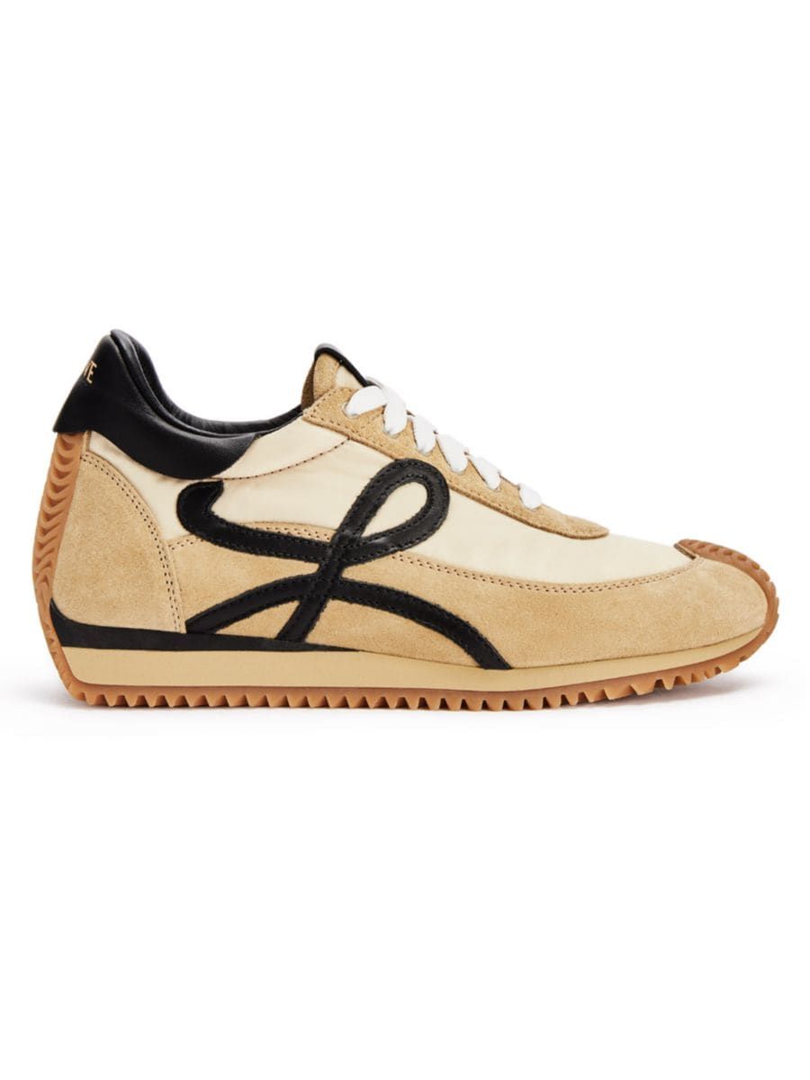 Flow Runner Mix Leather Sneakers | Saks Fifth Avenue