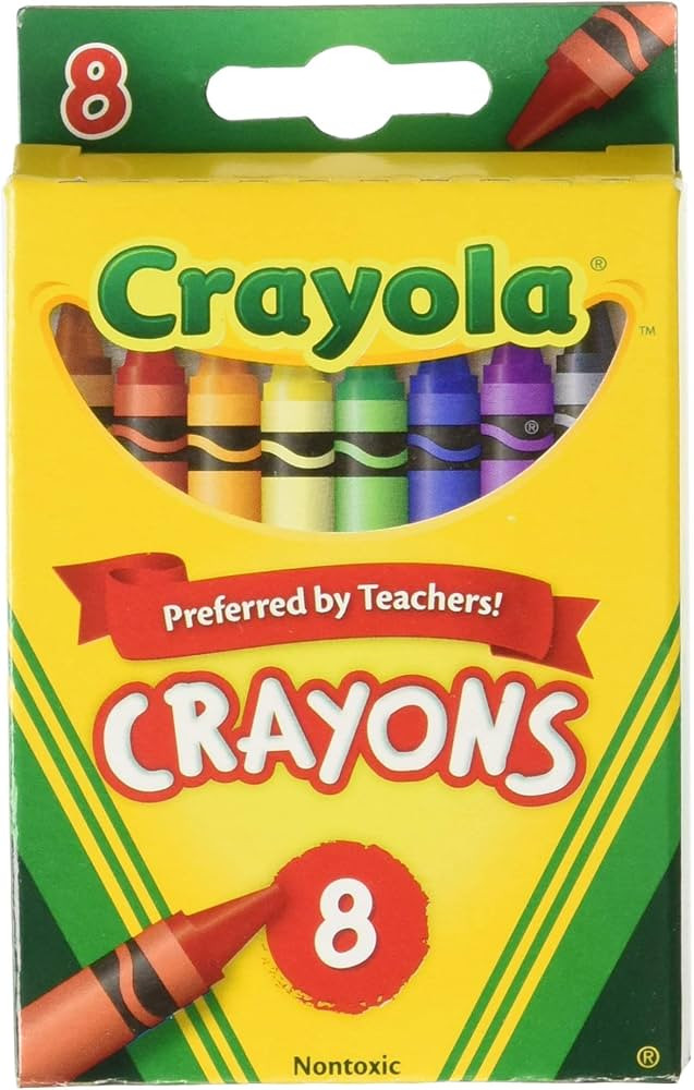 Crayola Crayons 8ct, 8 Count (Pack of 6), Assorted | Amazon (US)