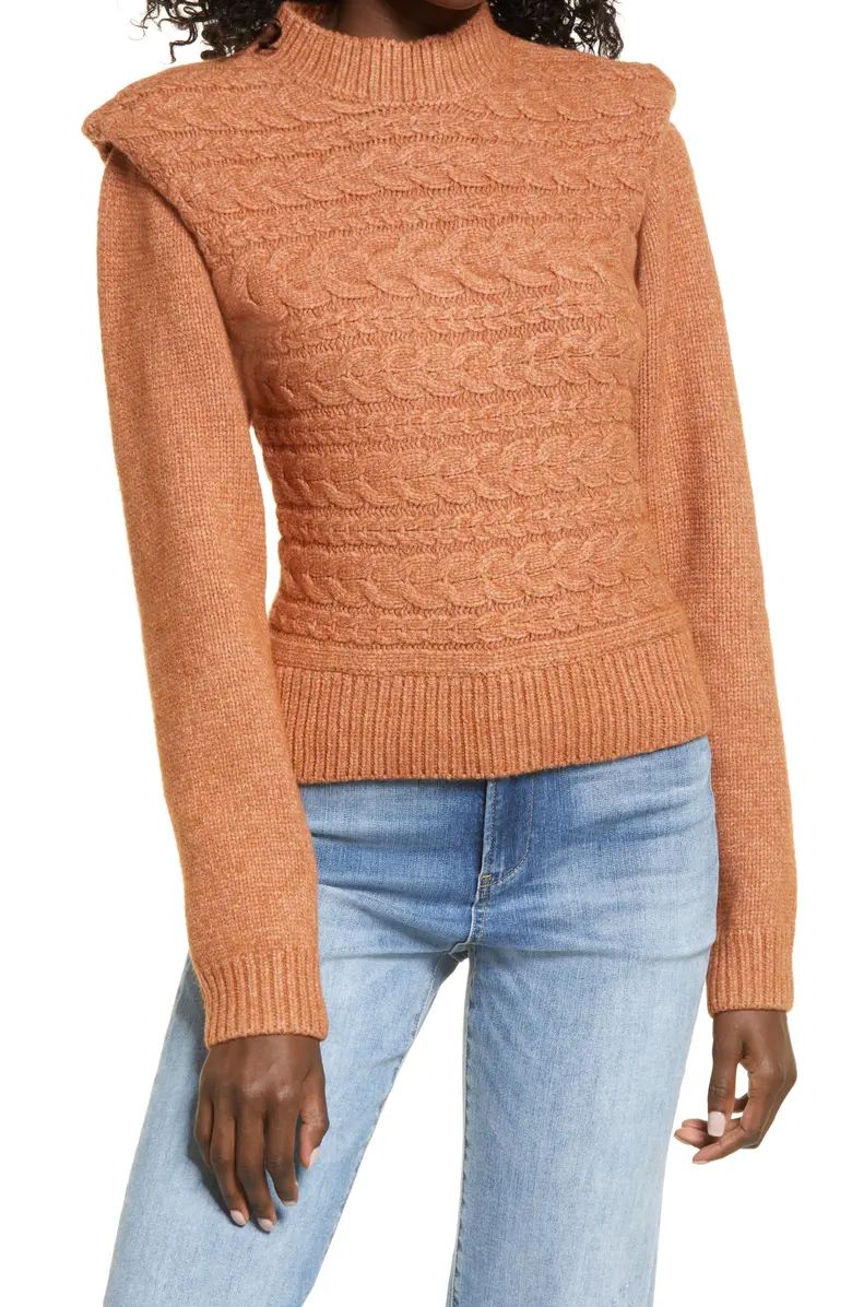 Horizontal Cable Crewneck Sweater | Nordstrom | Nordstrom