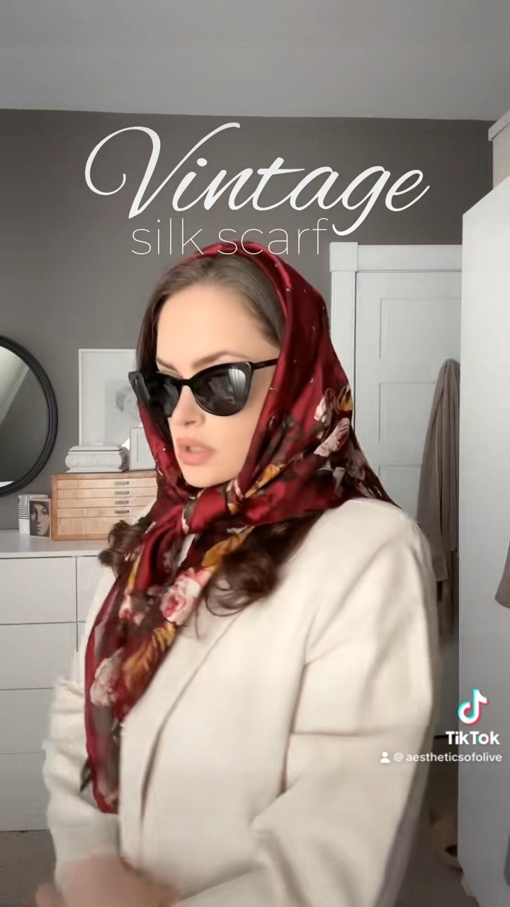 Vintage Silk Floral & Pinstripe Scarf

#LTKGiftGuide #LTKVideo #LTKtravel