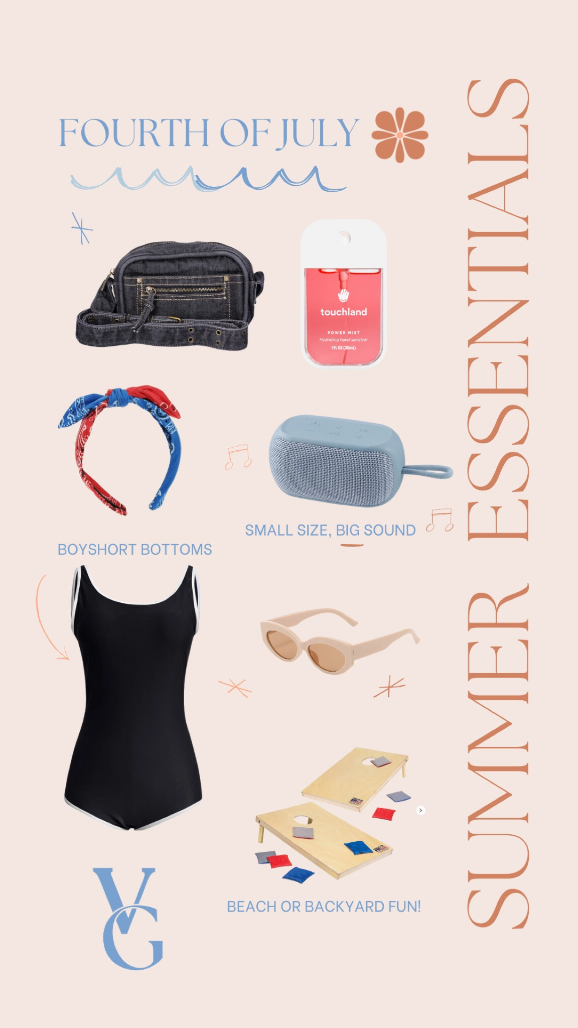 🇺🇸 Who’s ready to celebrate freedom!? 🧨 

These Fourth of July summer essentials can work at the beach, river trip or even just hanging in the backyard! 

Keeping it patriotic with a cute bandanna headband and corm hole game, while also acknowledging our edgy side with the dark denim and full coverage swimwear. 🌠

#IndependenceDay #WalmartFinds #Summerr 

#LTKMidsize #LTKSwim #LTKSeasonal